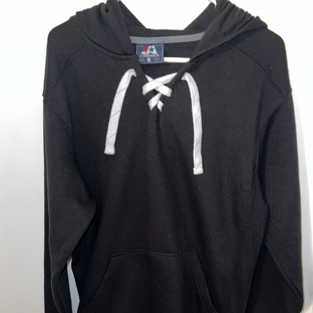 j america black pullover hoodie